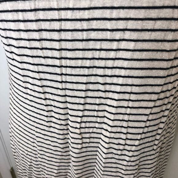 Cream and black striped tank dress size x large - Picture 2 of 8